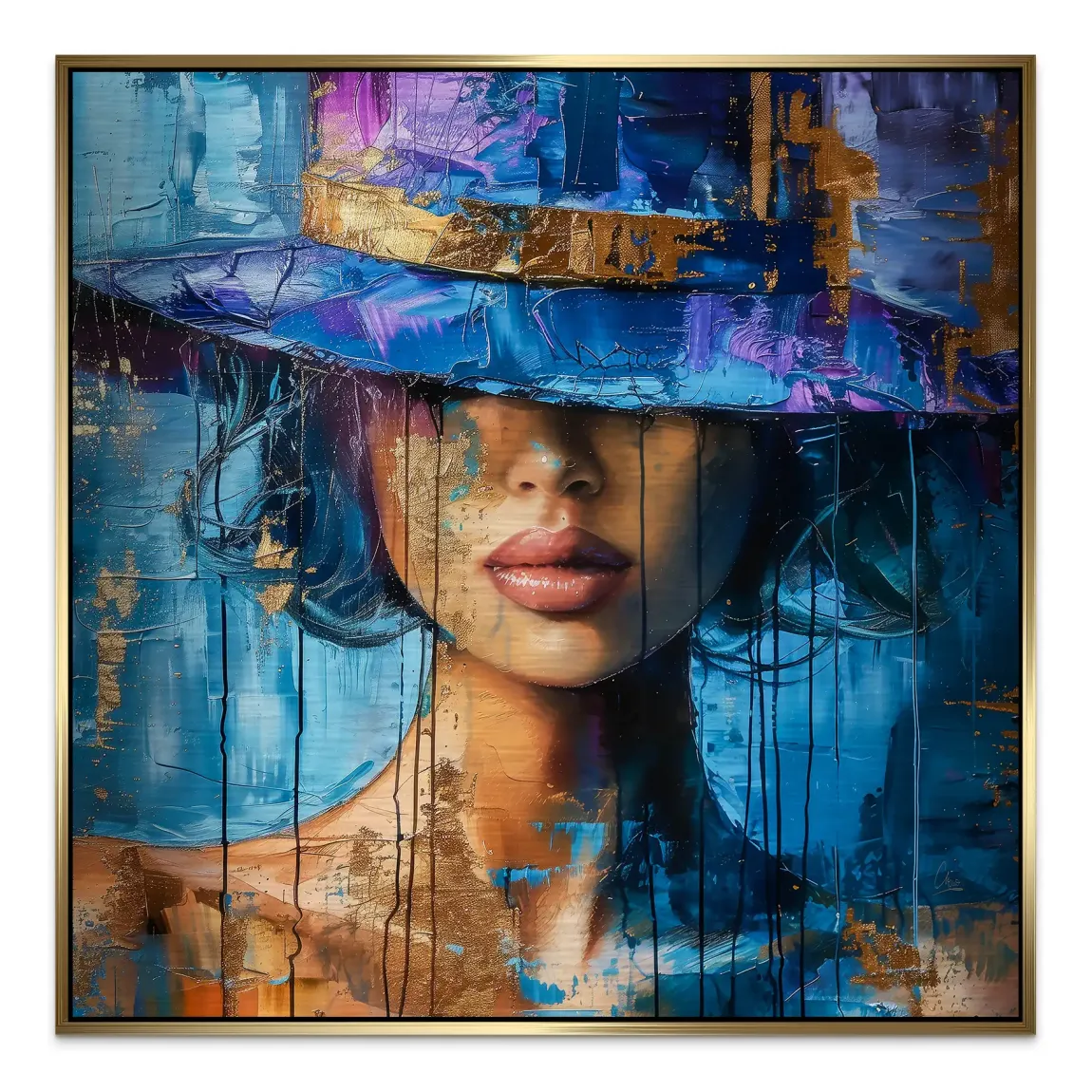 Blue Mystery Alu Gebürstet Bild