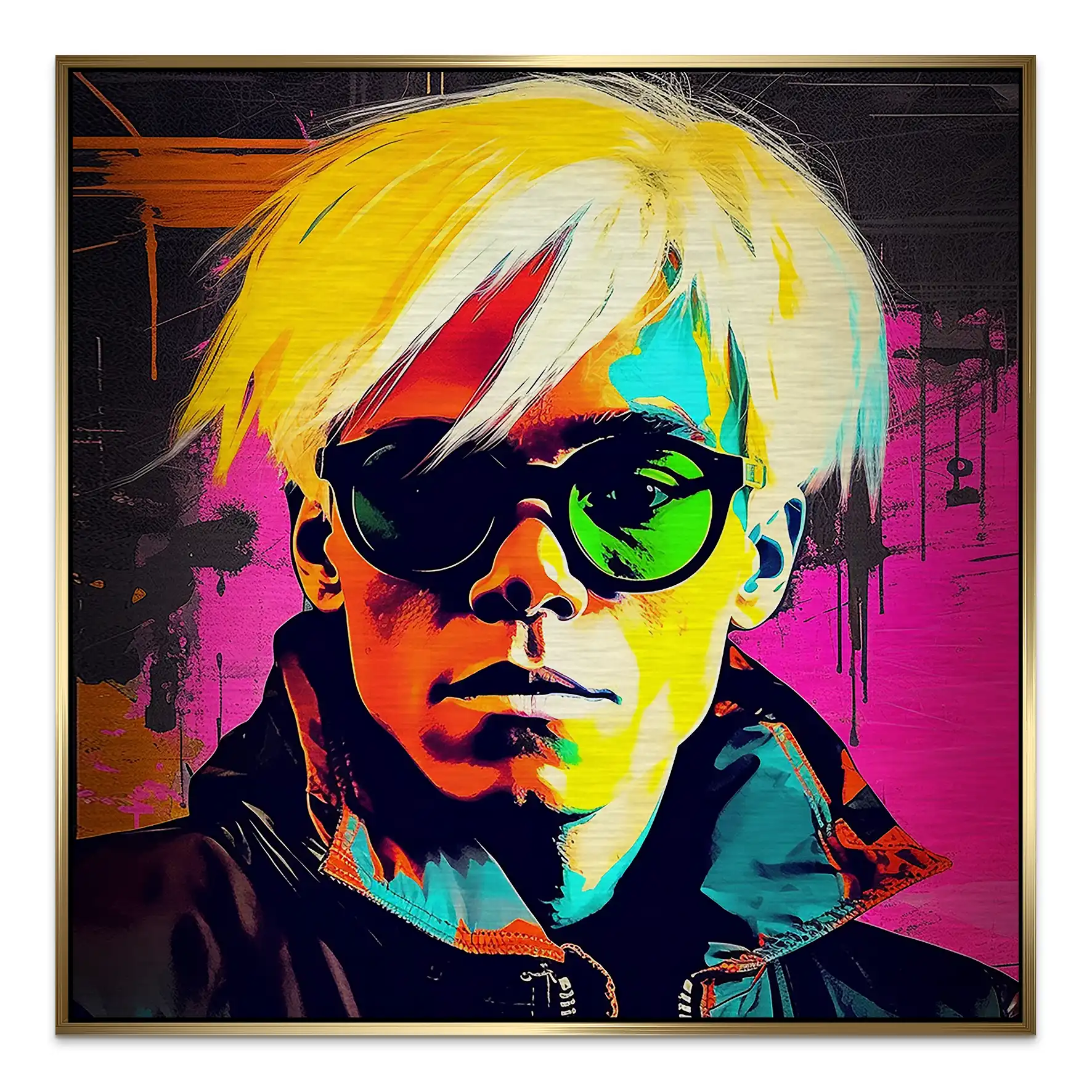 Warhol Pop Art Alu Gebürstet INGALERIE