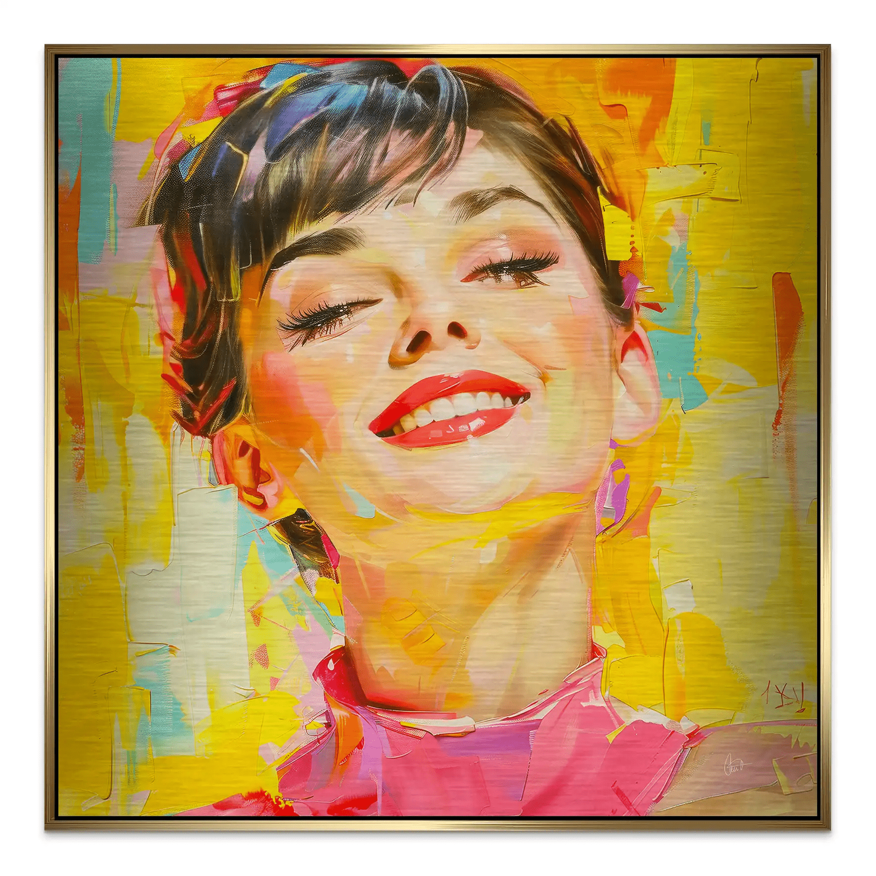 Audrey Modern Art Style Alu Gebürstet INGALERIE