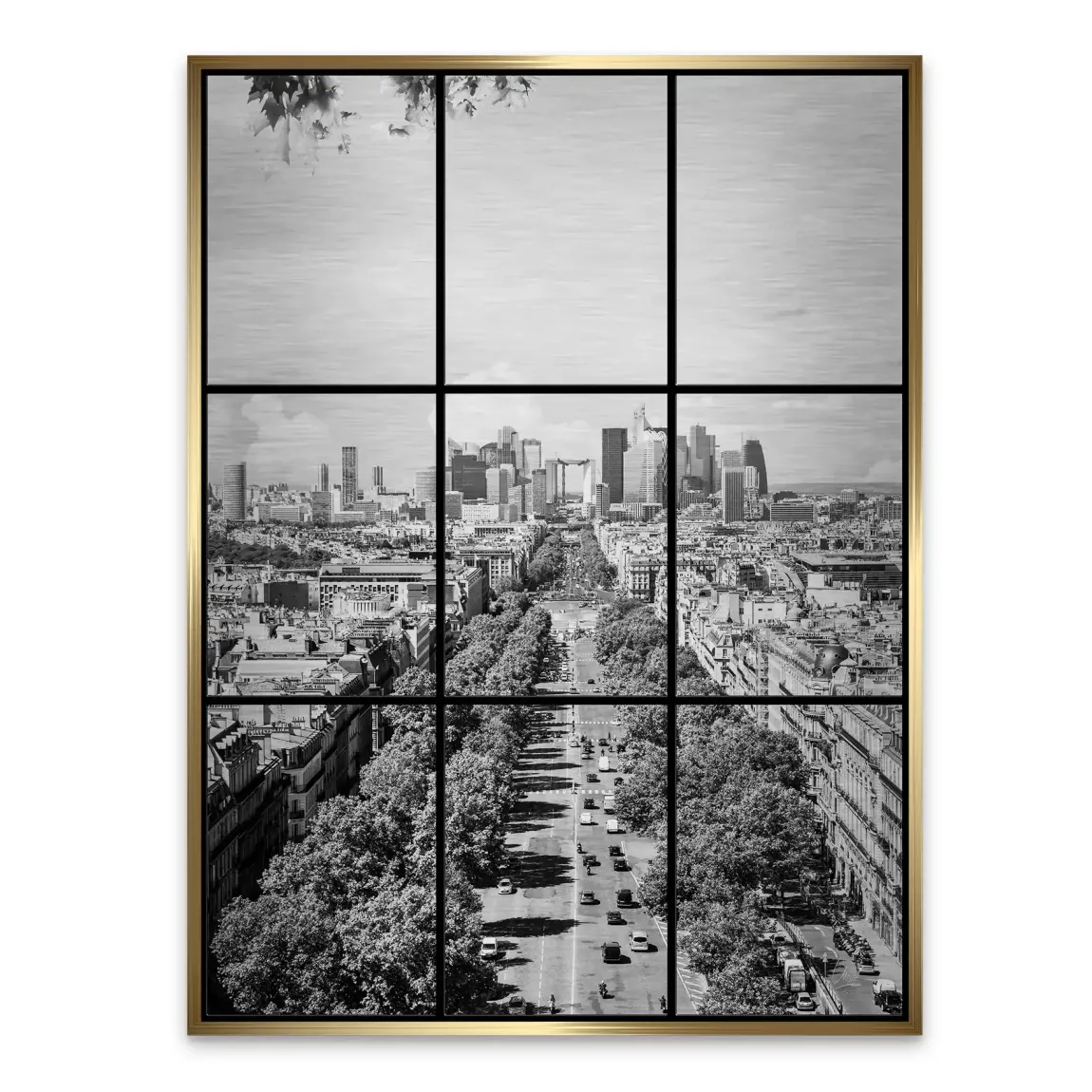 Skyline Avenue Paris Alu Gebürstet Bild