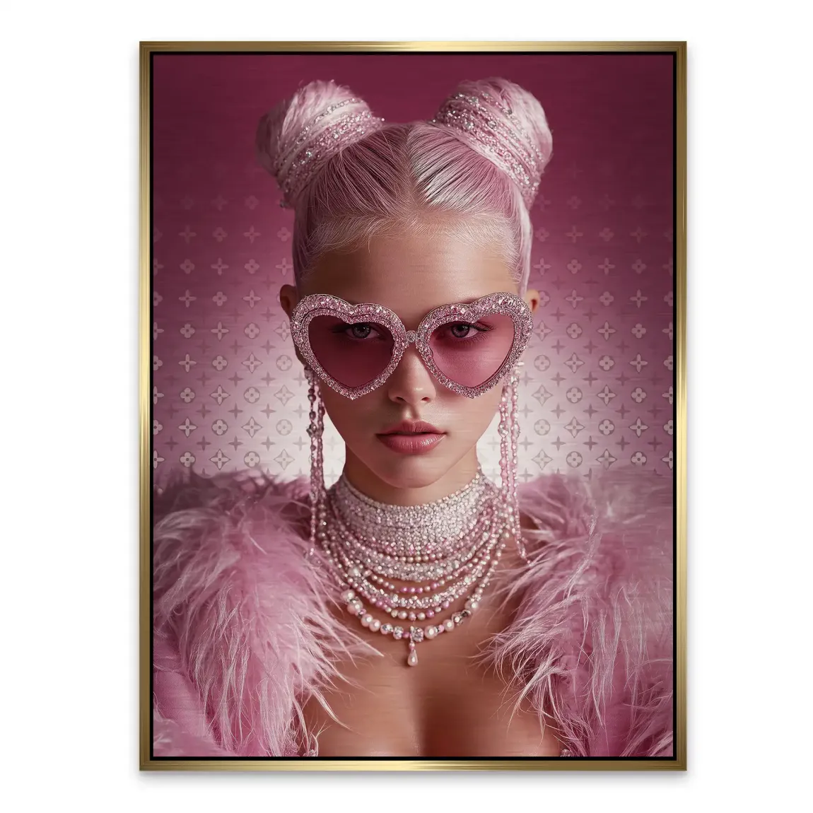Glamour Girl Alu Gebürstet Bild