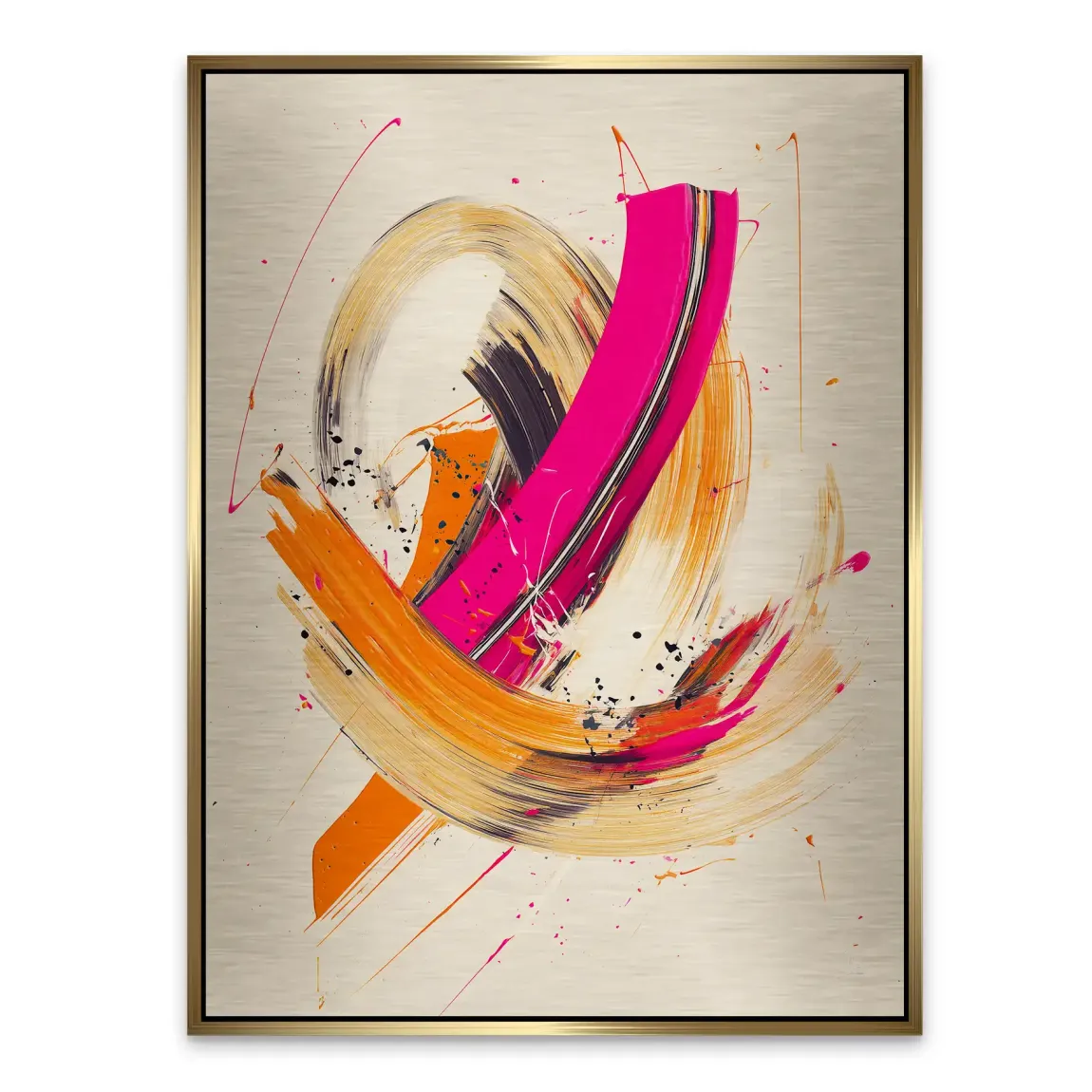 Bewegte Farbe Abstrakt Alu Gebürstet Bild