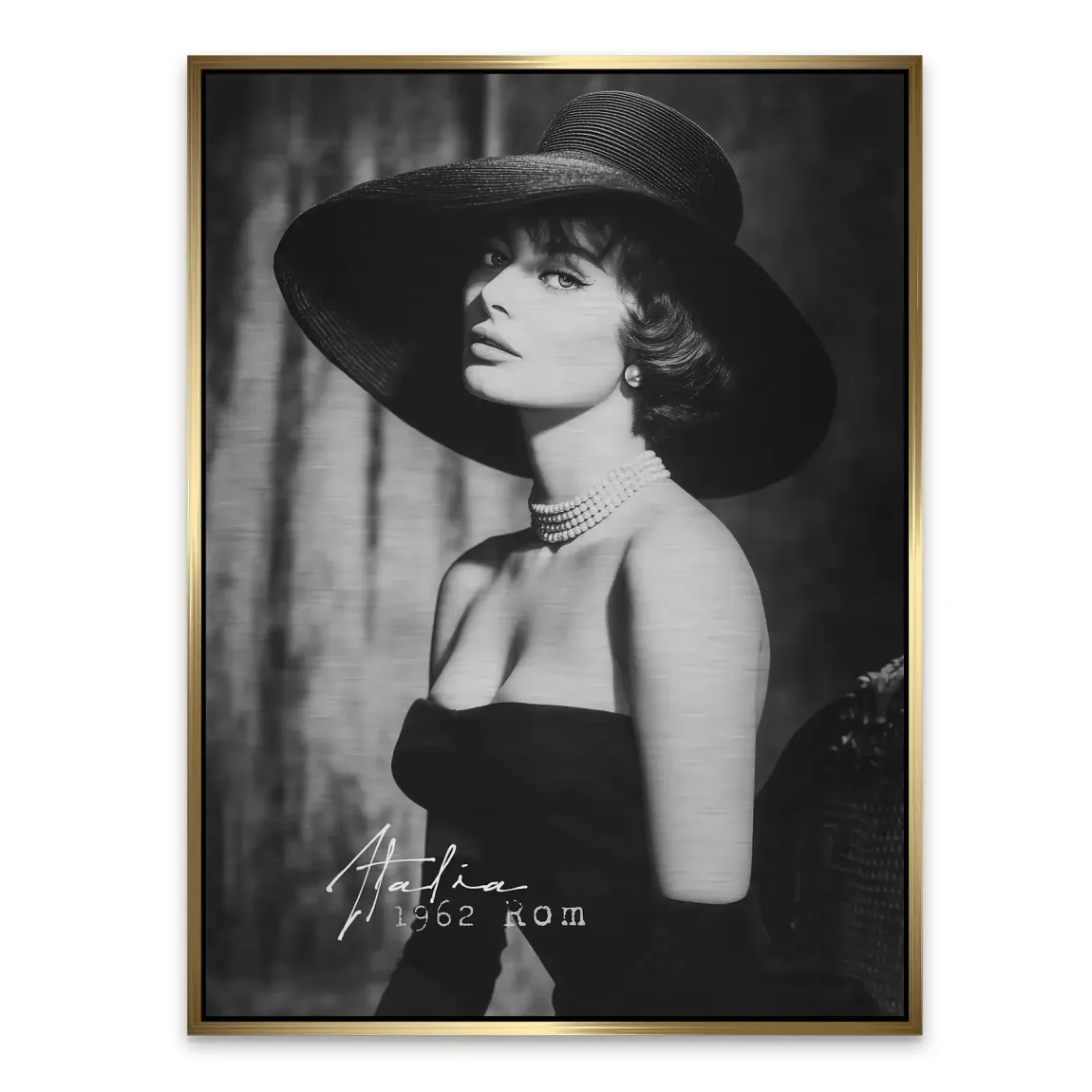 Sophia Loren Italia Aluminiumbild gebürstet