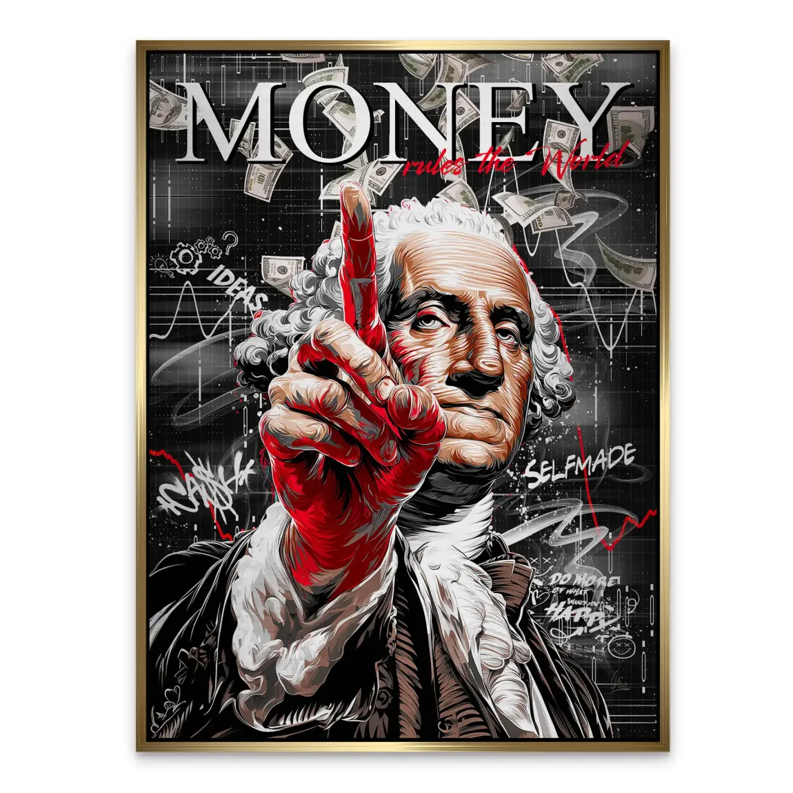 Money Leader Wallstreet Alu Gebürstet Bild