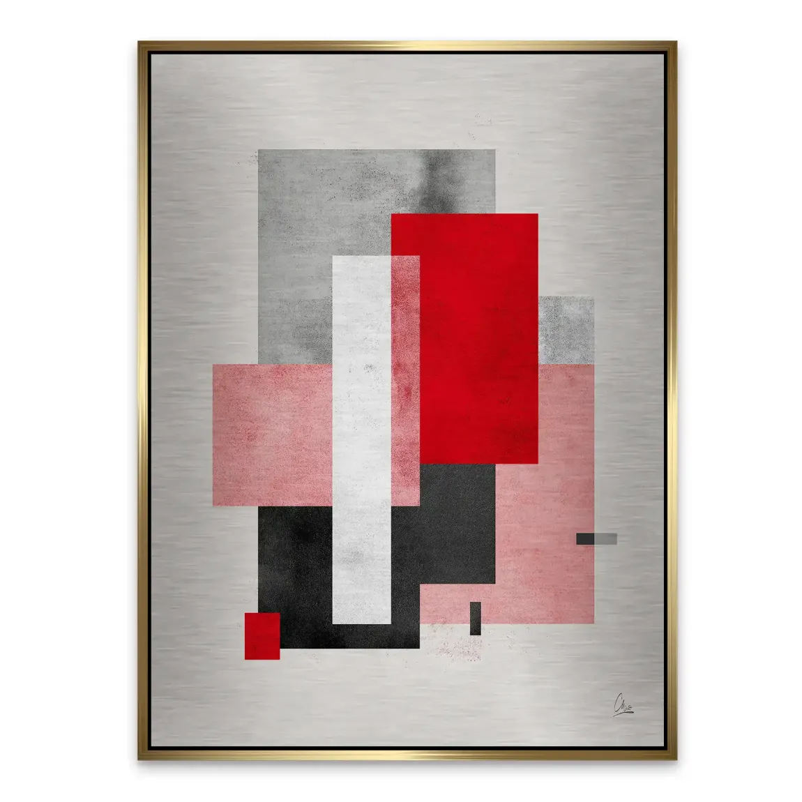 Geometric Aura Alu Gebürstet Bild