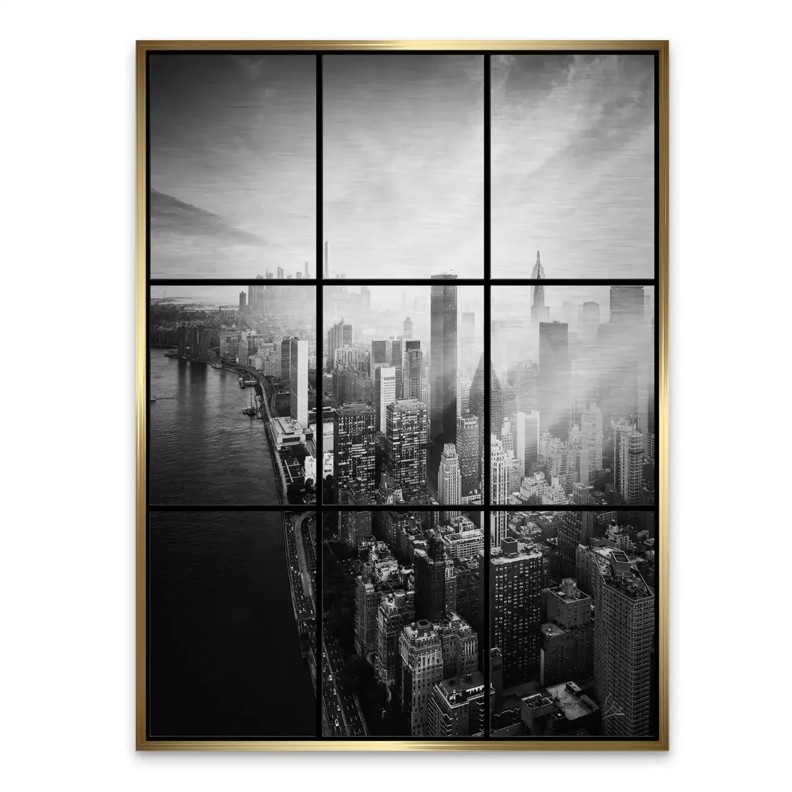 Silent Heights New York Alu Gebürstet Bild