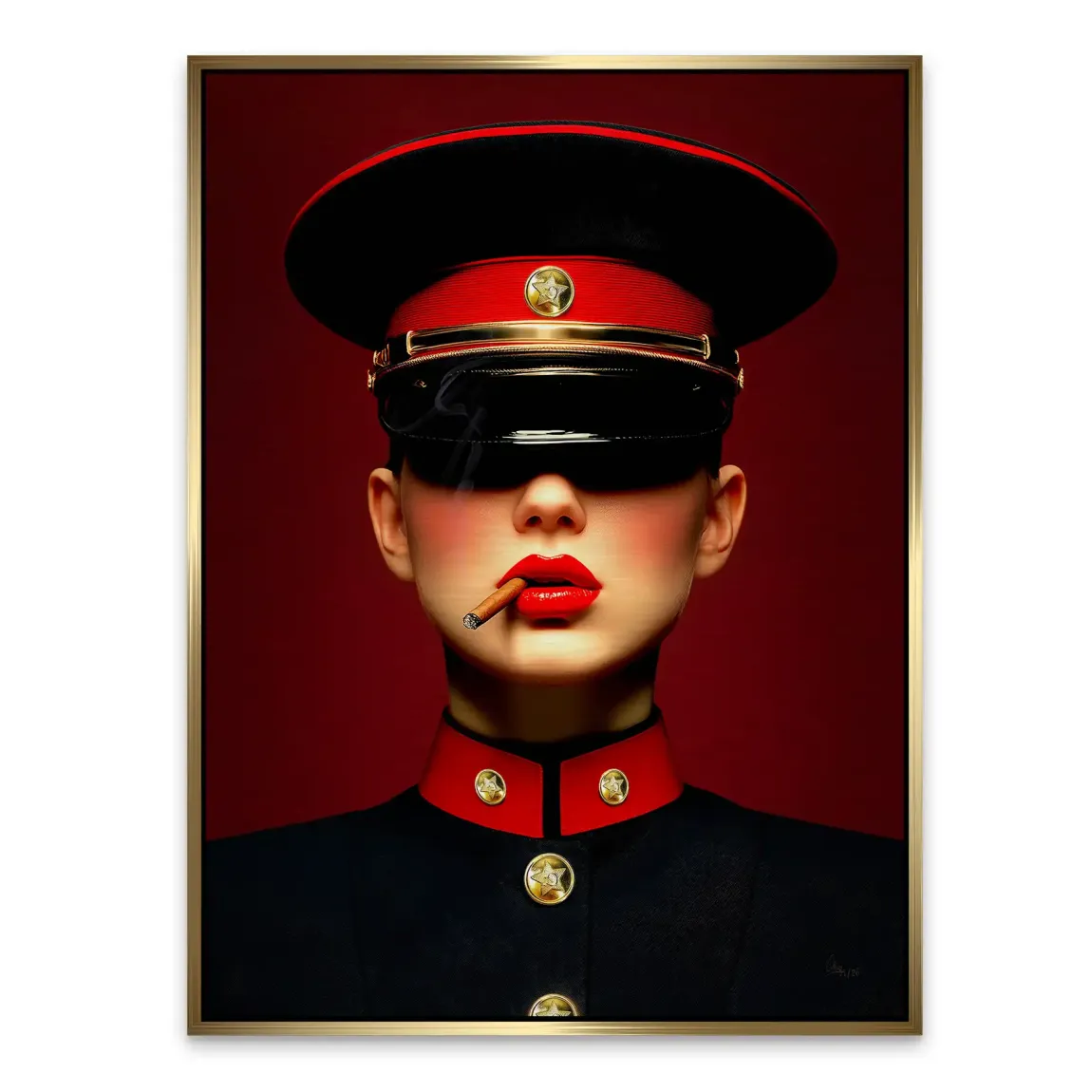 Russian Girl Alu Gebürstet Bild