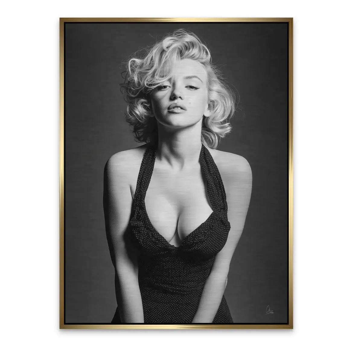 Marilyn Monroe Charm Alu Gebürstet Bild