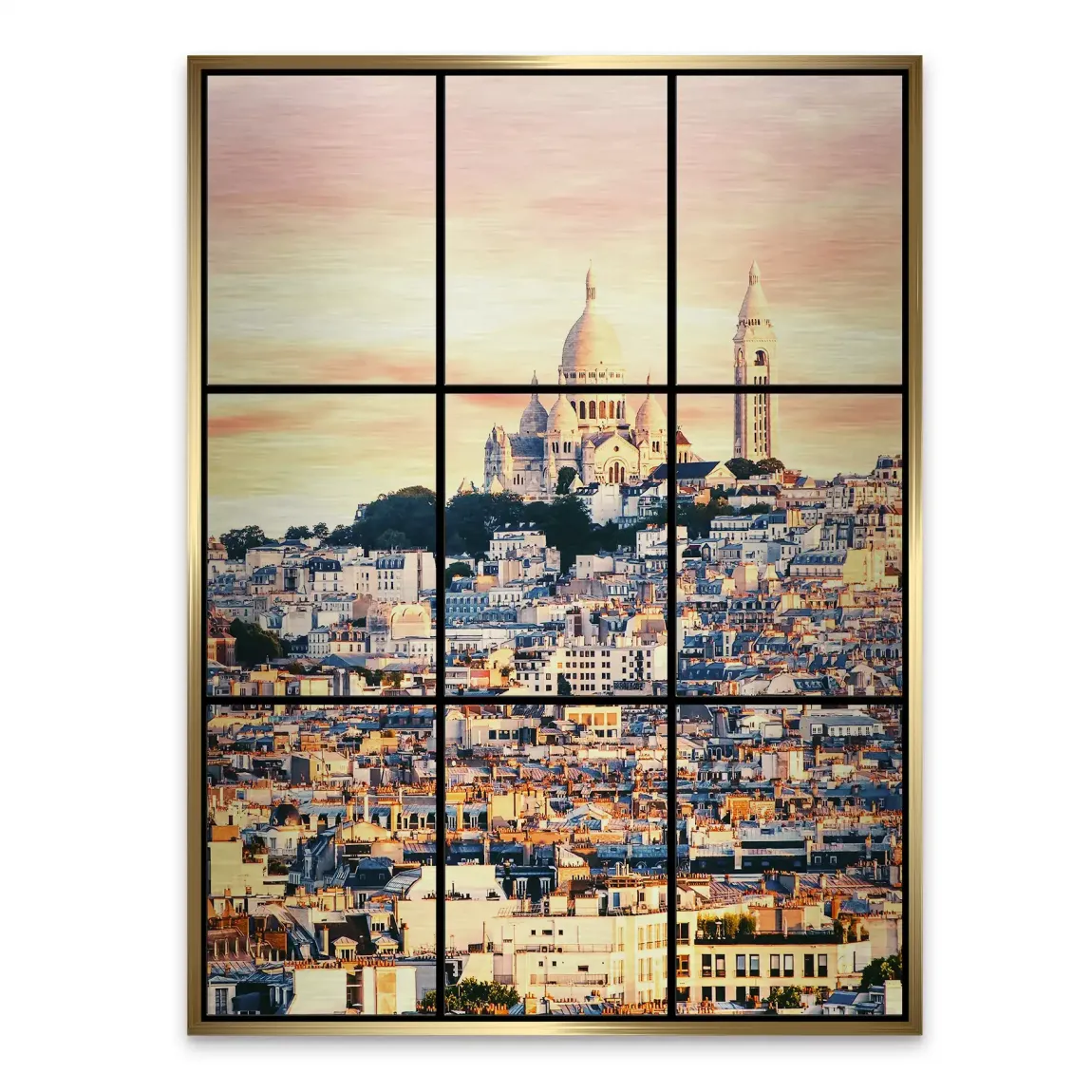 Sunrise Montmartre Paris Alu Gebürstet Bild