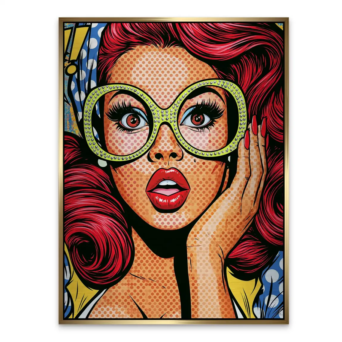 Pop Art Diva Aluminiumbild gebürstet