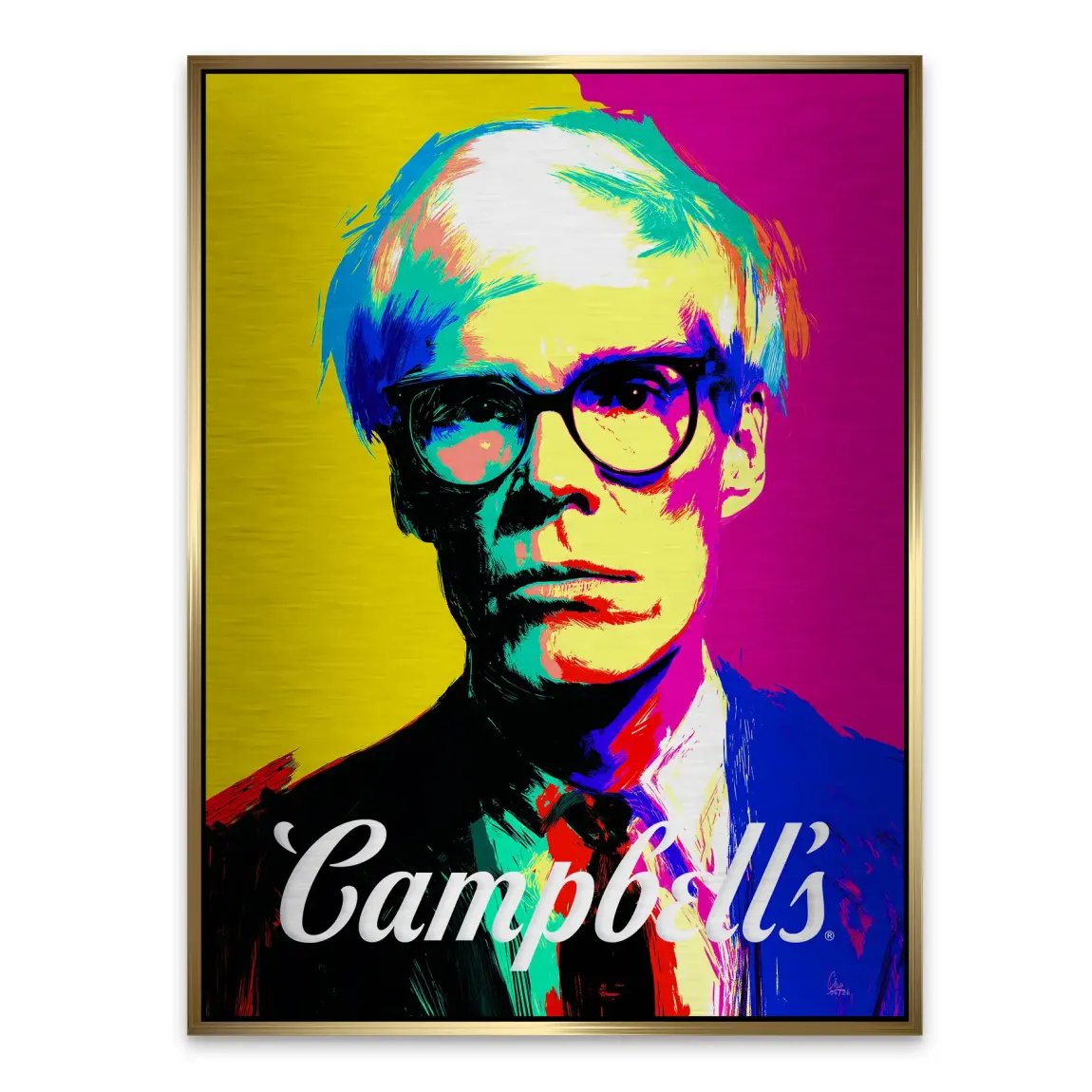 Campbell Popart Aluminiumbild gebürstet