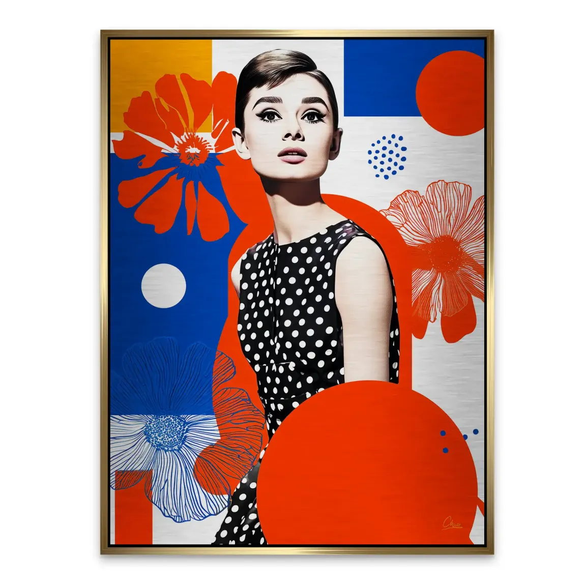 Audrey Hepburn Mod Muse Edition Aludibond Gebürstet INGALERIE