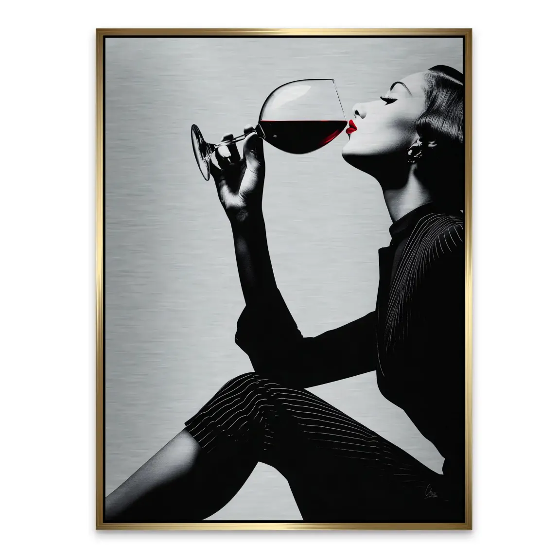 Wine Moments Alu Gebürstet Bild