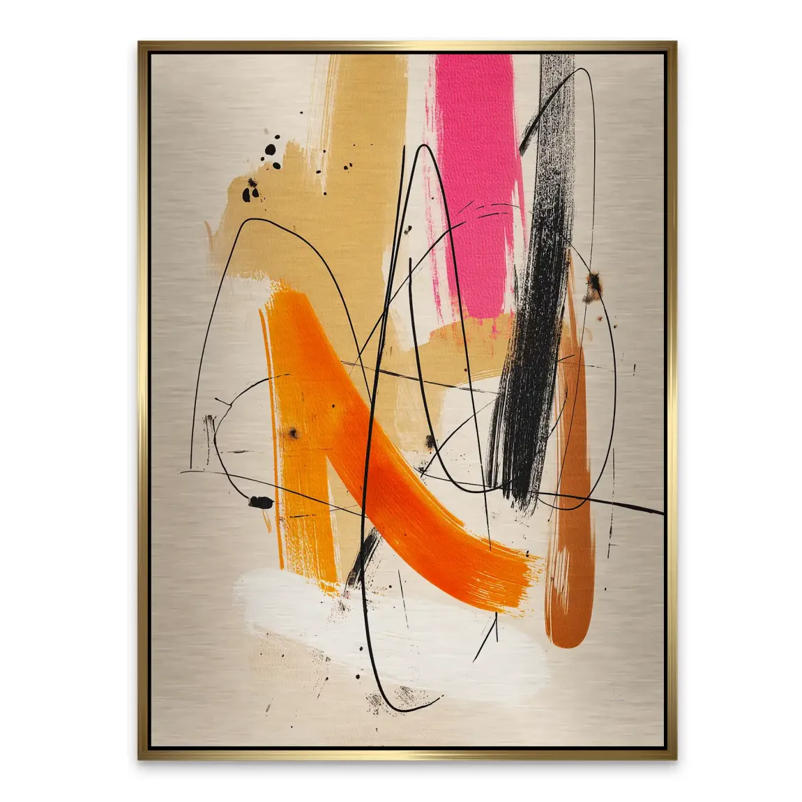 Freie Dynamik Abstrakt Alu Gebürstet Bild