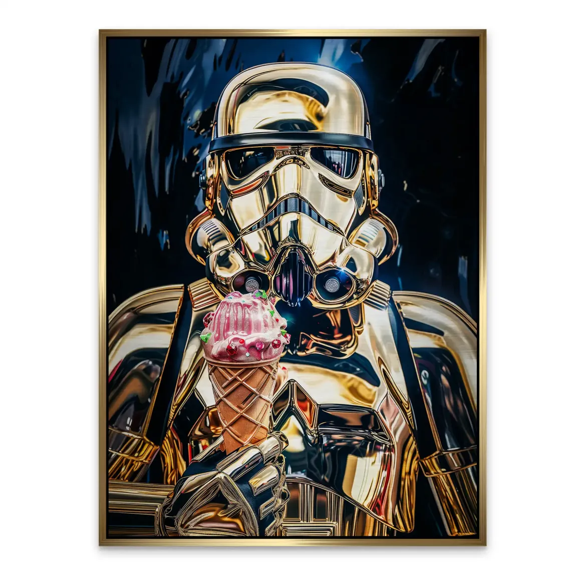 Stormtrooper Eis Aluminiumbild gebürstet