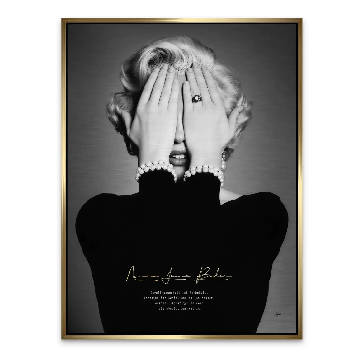 Marilyn Monroe Norma Jeane Alu Gebürstet Bild