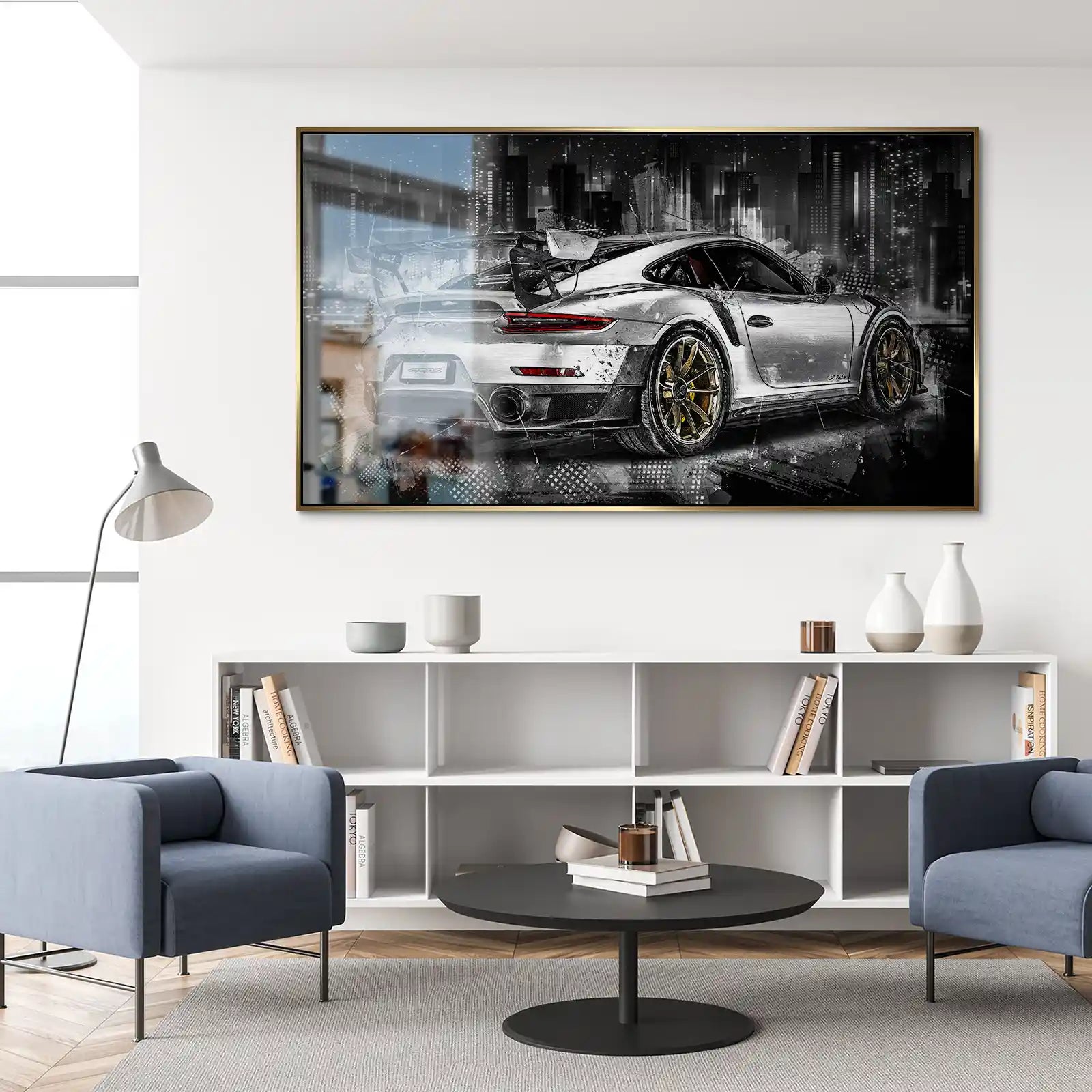 Porsche GT2 RS Abstrakt Alu Gebürstet INGALERIE