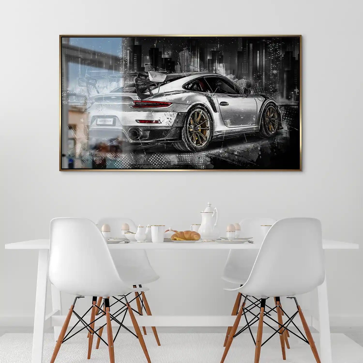 Porsche GT2 RS Abstrakt Alu Gebürstet INGALERIE