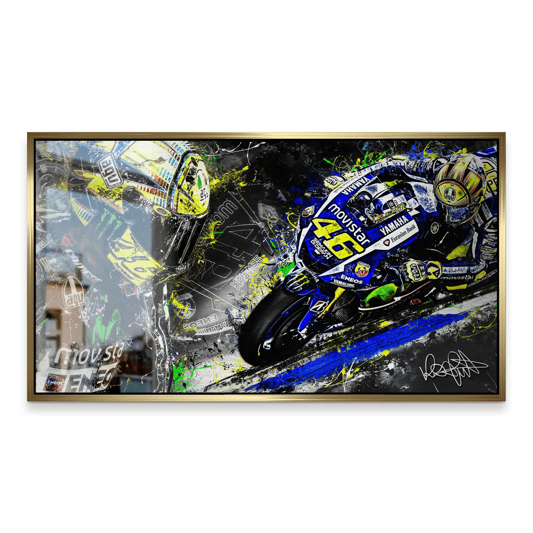 Rossi Yamaha Art Alu Gebürstet INGALERiE