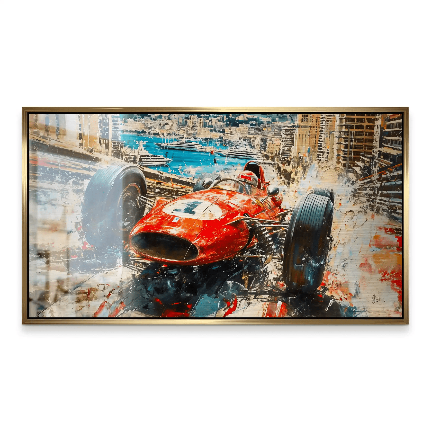 Monaco Formel 1 Retro Alu Gebürstet INGALERiE