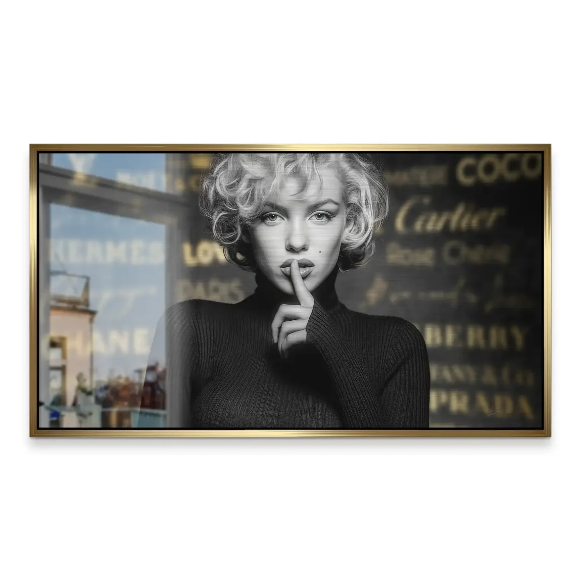 Marilyn Monroe Secret Glamour Alu Gebürstet