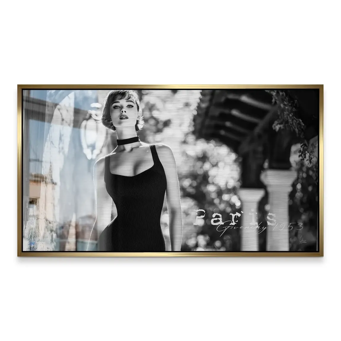 Audrey Hepburn Givenchy Alu Gebürstet