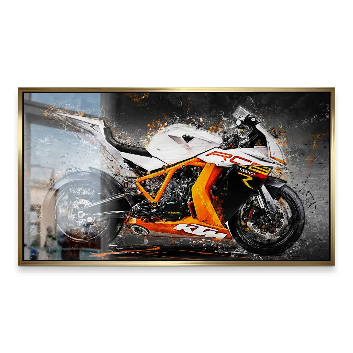 KTM RC8 Abstrakt Alu Gebürstet