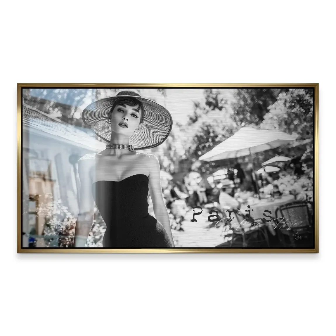 Audrey Hepburn Summer Style Alu Gebürstet