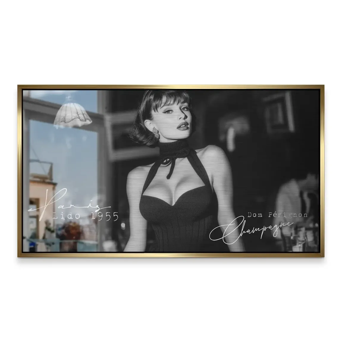 Audrey Hepburn Lido Bar Alu Gebürstet