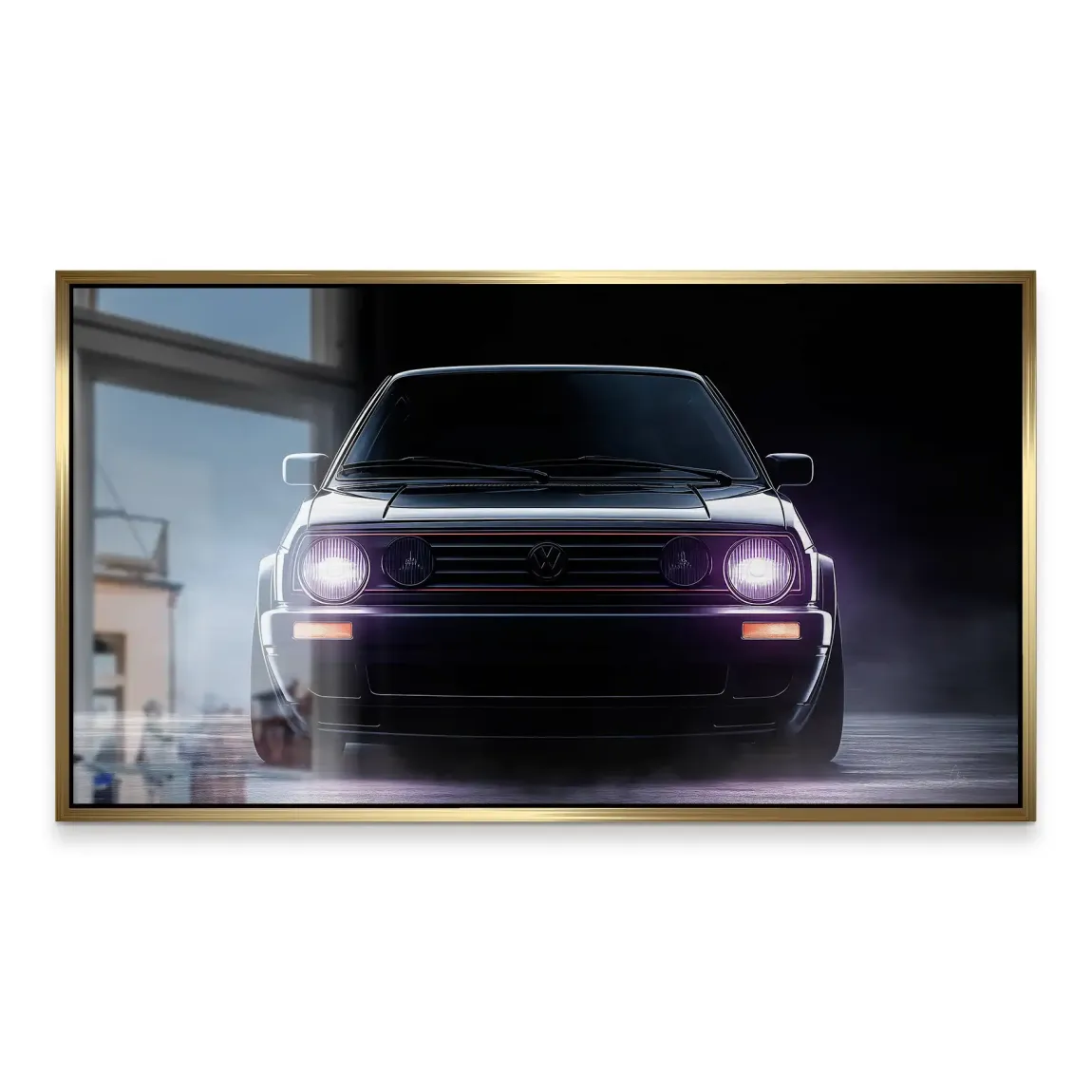 VW Golf Old School Alu Gebürstet