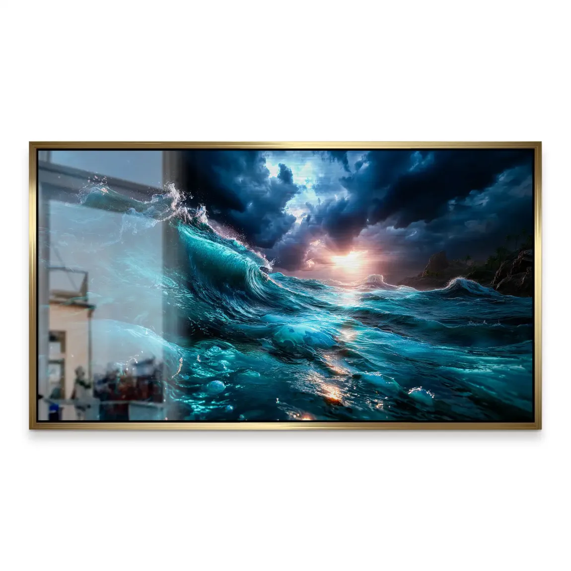 Wildes Meer Alu Gebürstet