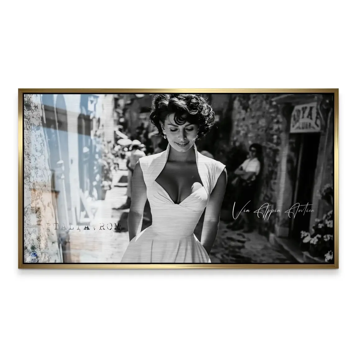 Sophia Loren Roma Aluminiumbild gebürstet