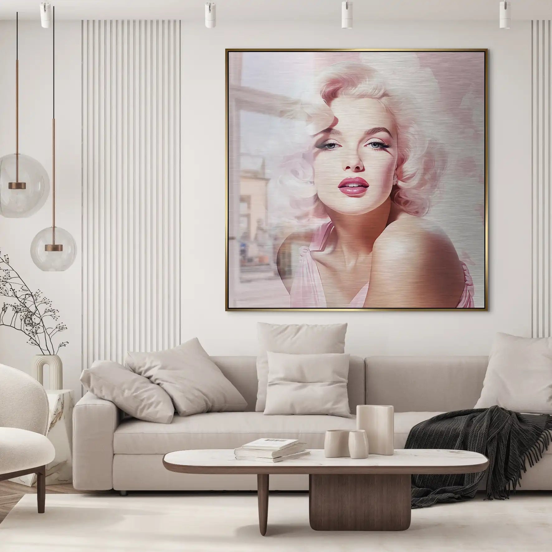 Pink Marilyn Alu Gebürstet INGALERIE