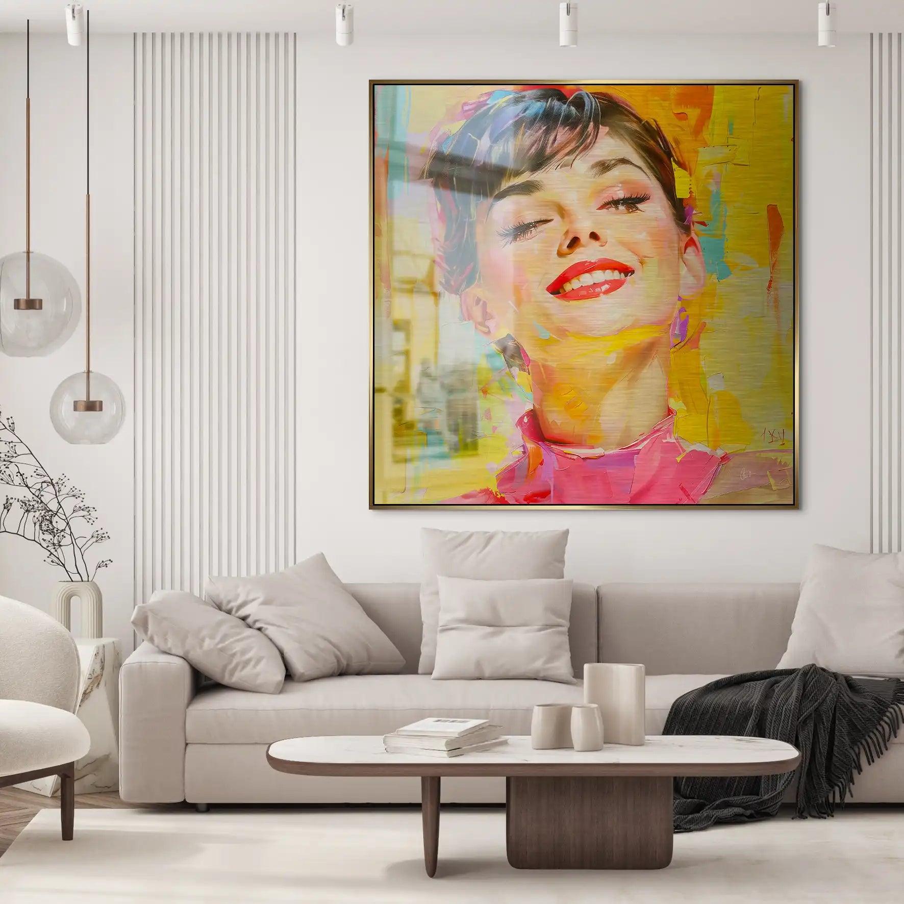 Audrey Modern Art Style Alu Gebürstet INGALERIE