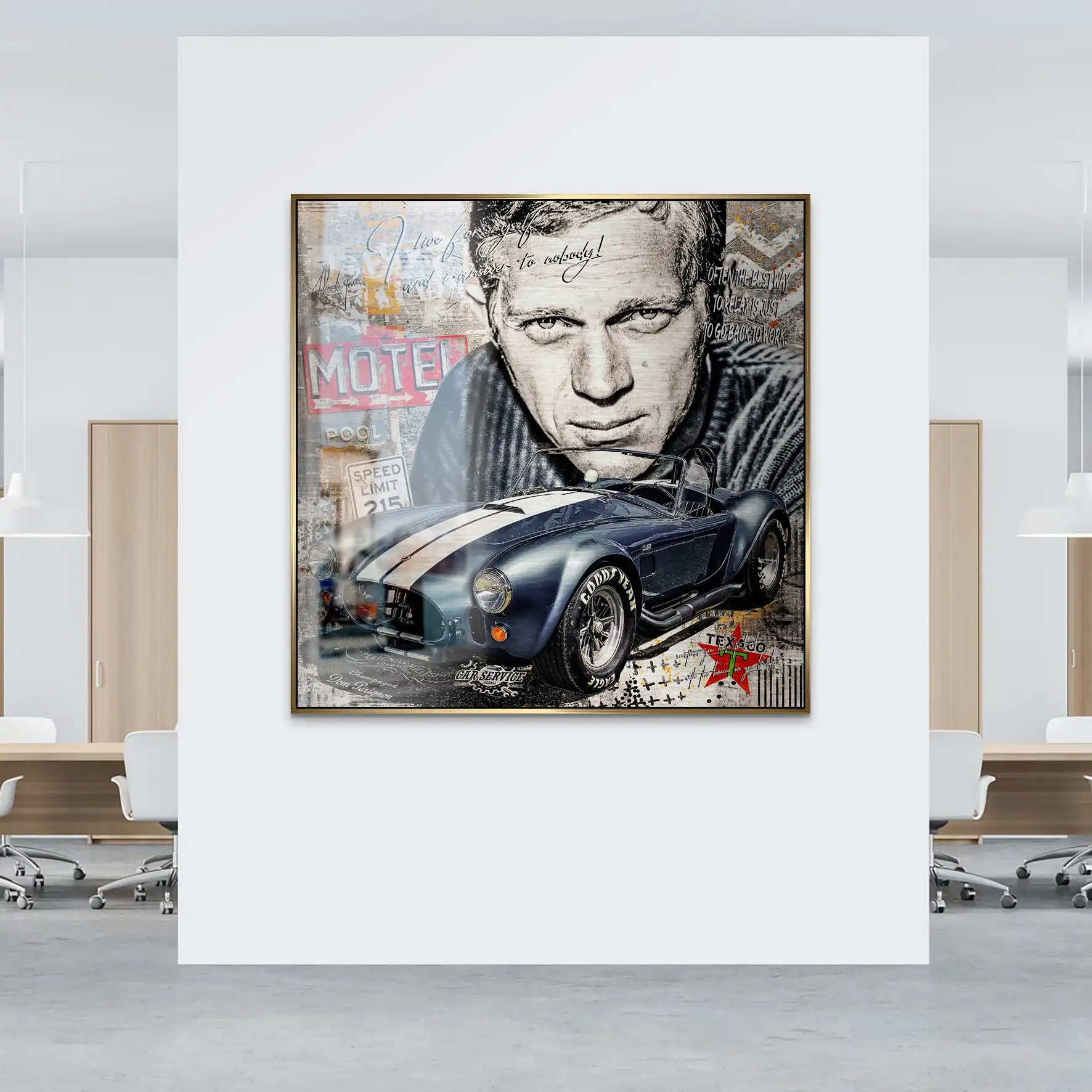 Steve AC Cobra Pop Art Alu Gebürstet INGALERIE