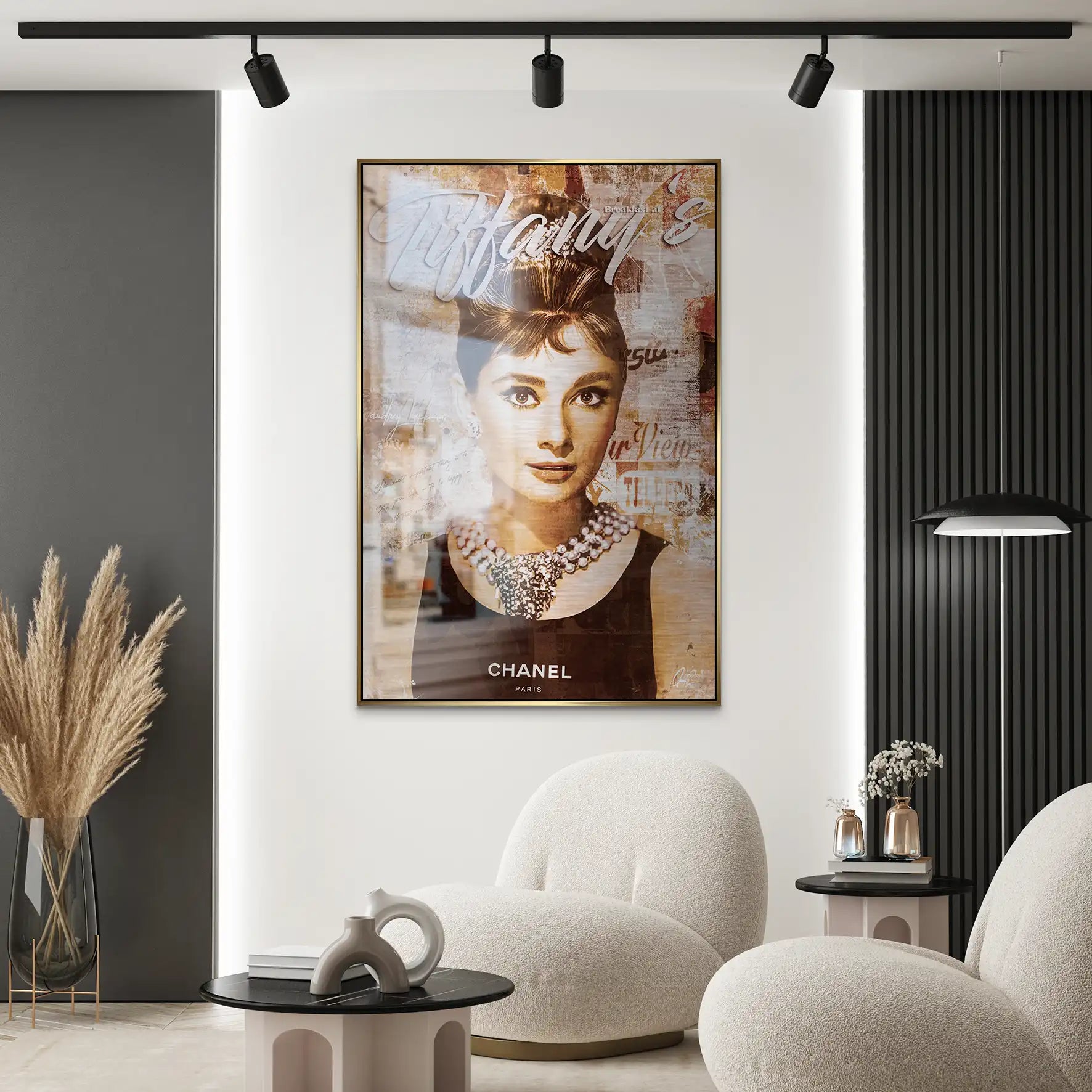Audrey Tiffany Retro Art AluDibond Gebürstet INGALERIE
