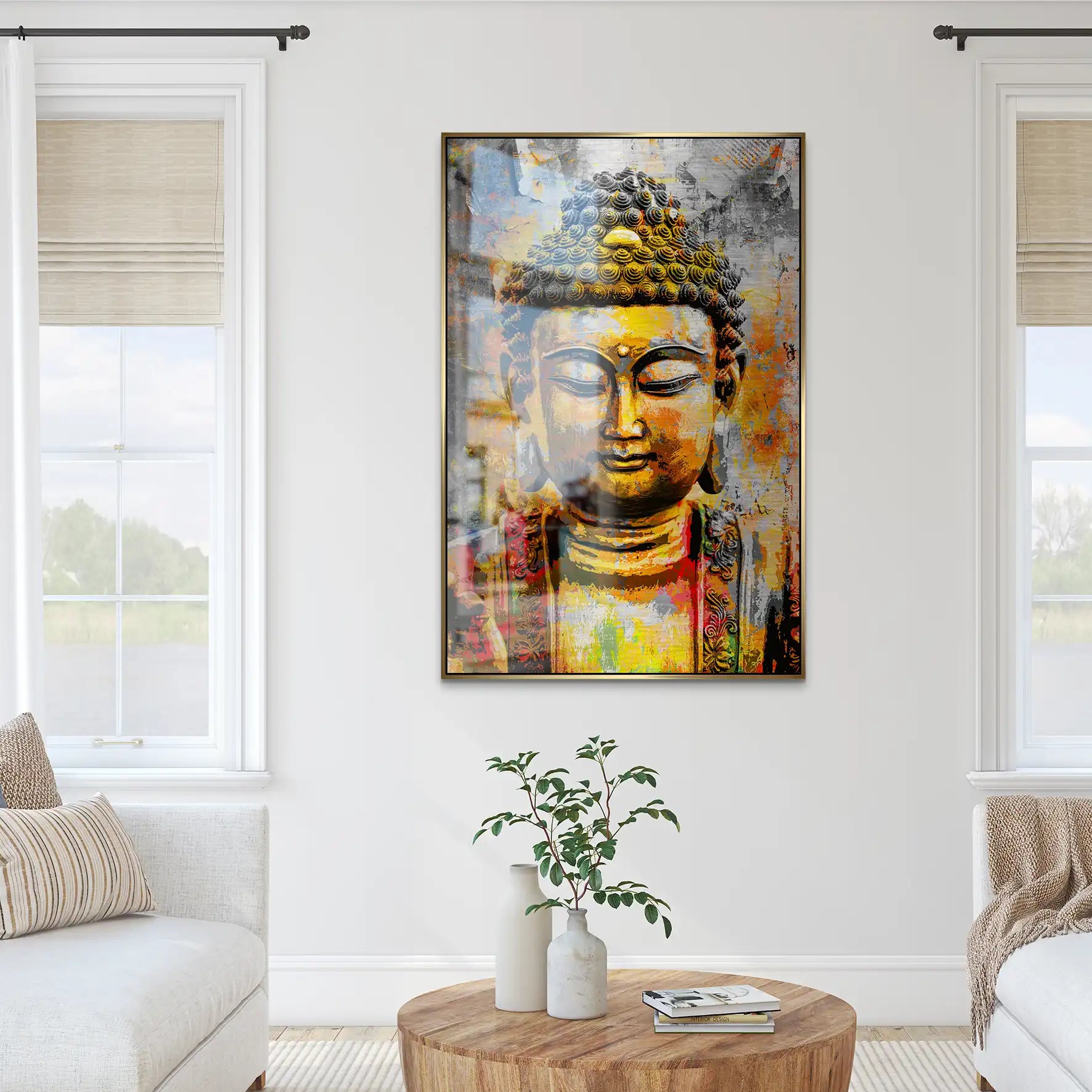 Buddha Boho Style AluDibond Gebürstet INGALERIE