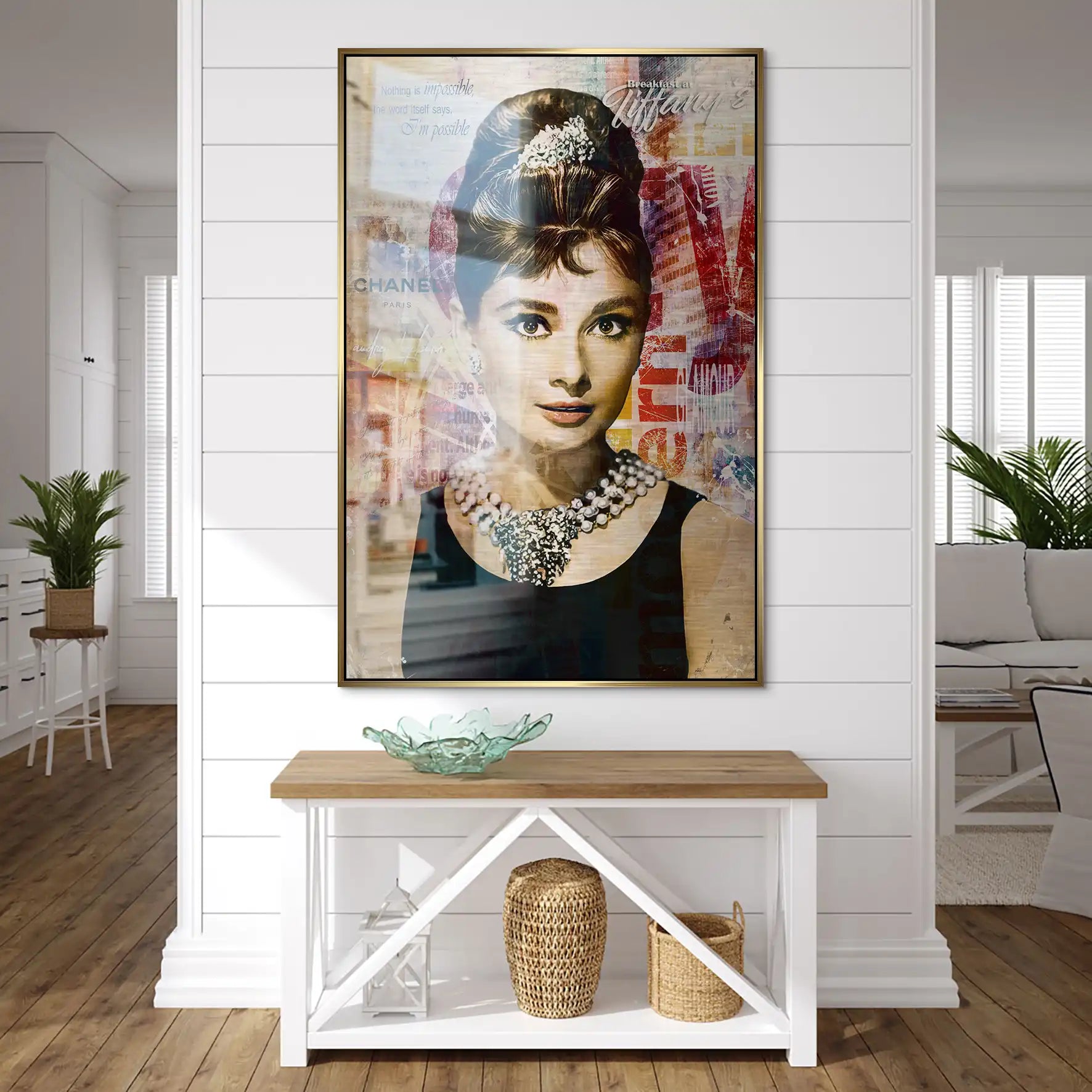 Audrey Glamour Art AluDibond Gebürstet INGALERIE