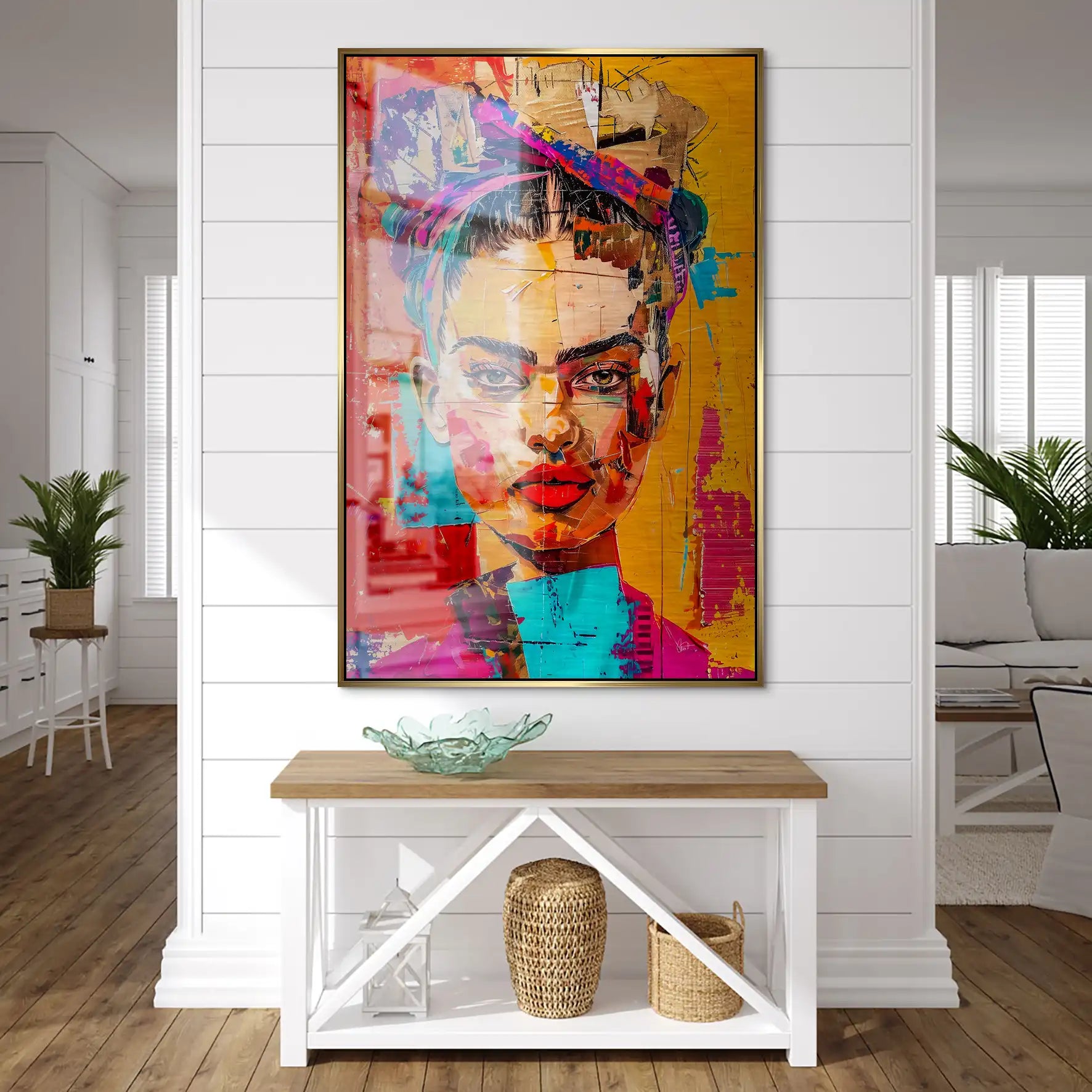 Frida Street Art Style AluDibond Gebürstet INGALERIE