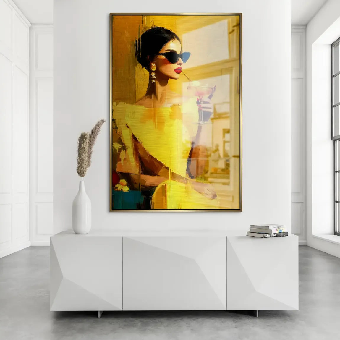 Amber Velvet Elegance Alu Dibond Bild gebürstet INGALERIE