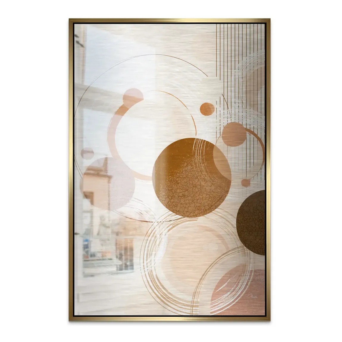 Circles of Timeless Alu Dibond Bild gebürstet INGALERIE