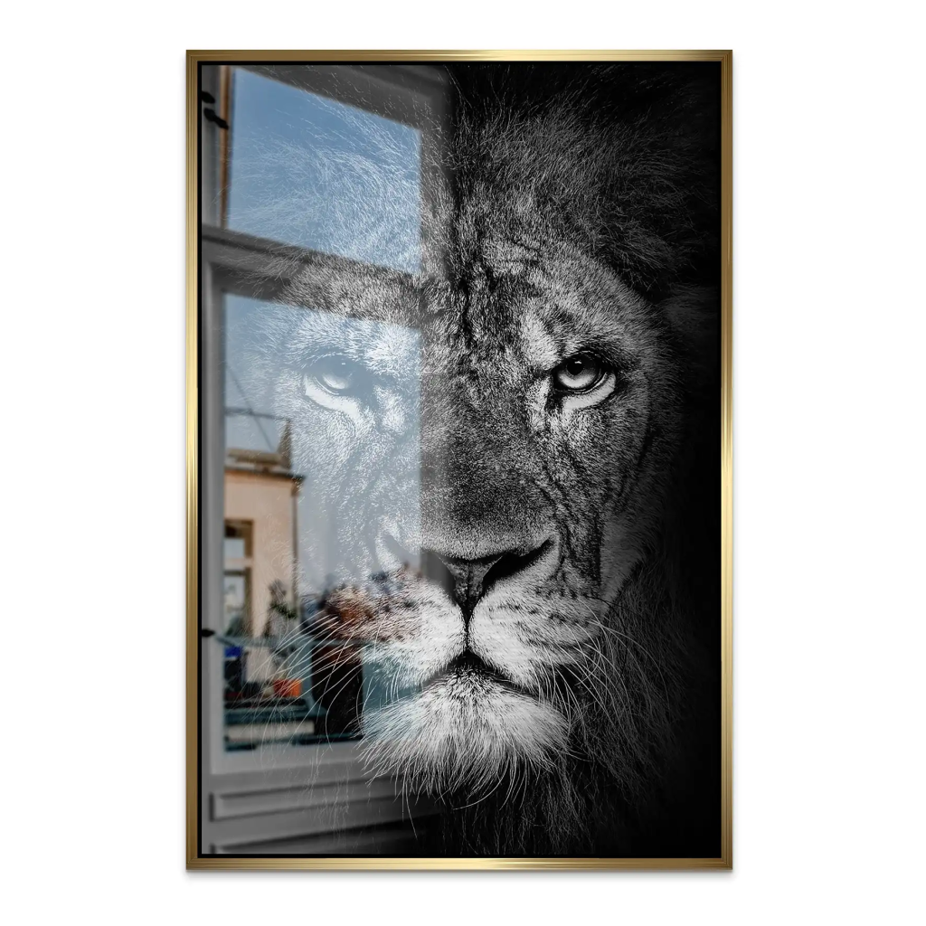 Lion Head AluDibond Gebürstet INGALERIE