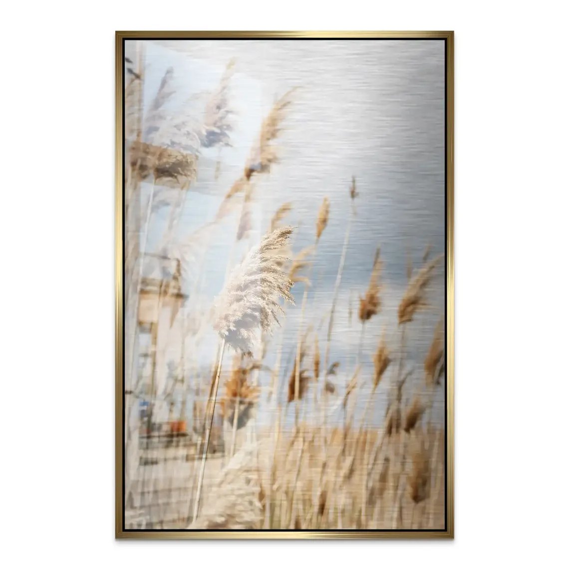 Whispering Reeds Alu Dibond Bild gebürstet - INGALERIE | Dein Onlineshop für moderne Wandbilder