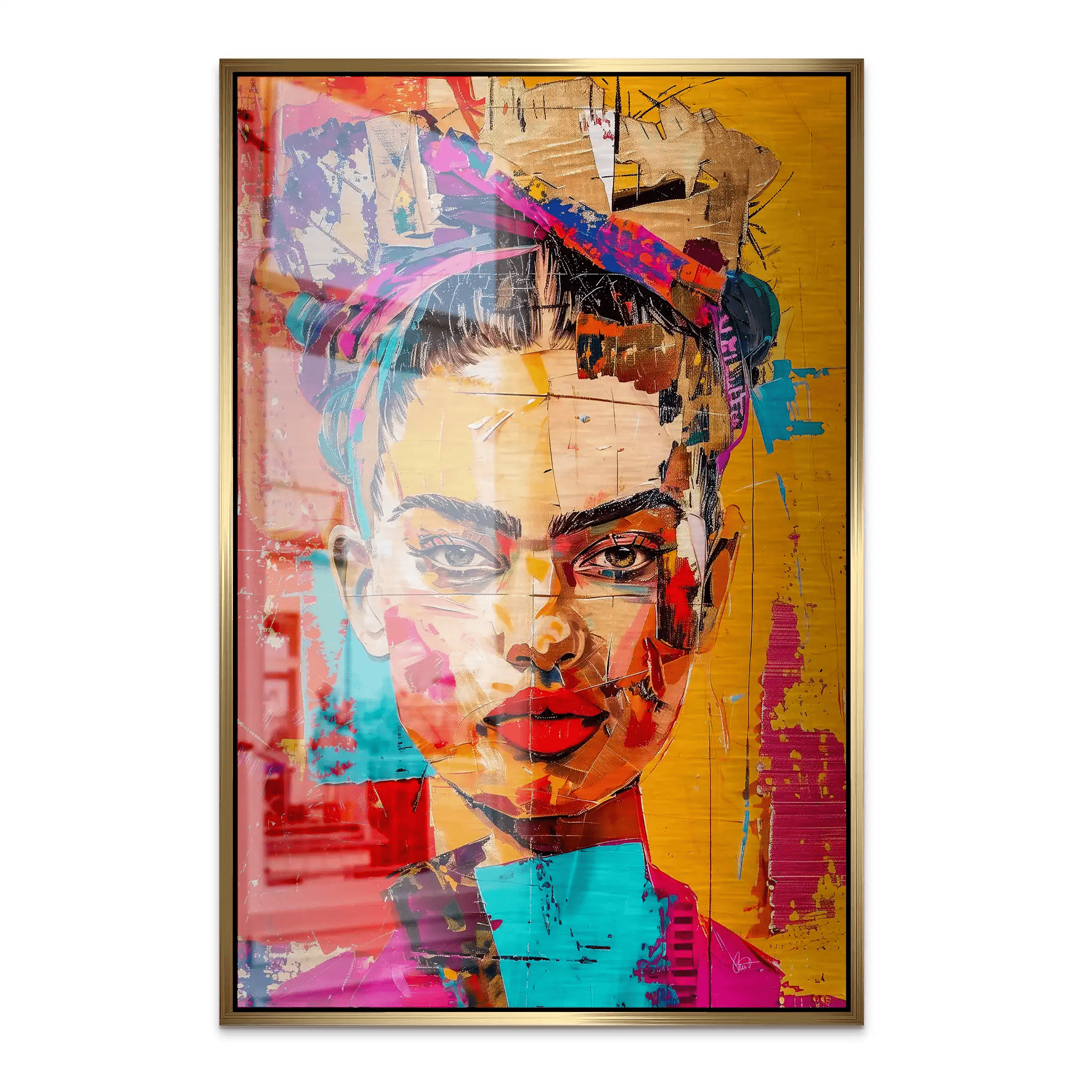 Frida Street Art Style AluDibond Gebürstet INGALERIE