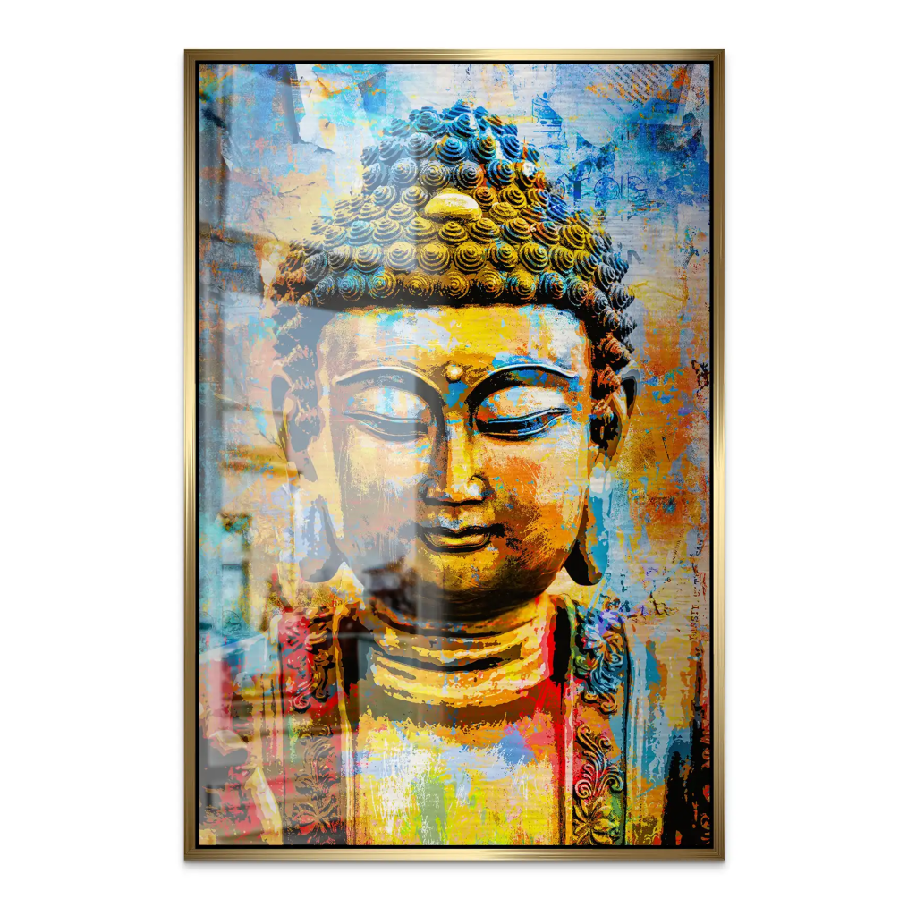 Buddha Color Style AluDibond Gebürstet INGALERIE