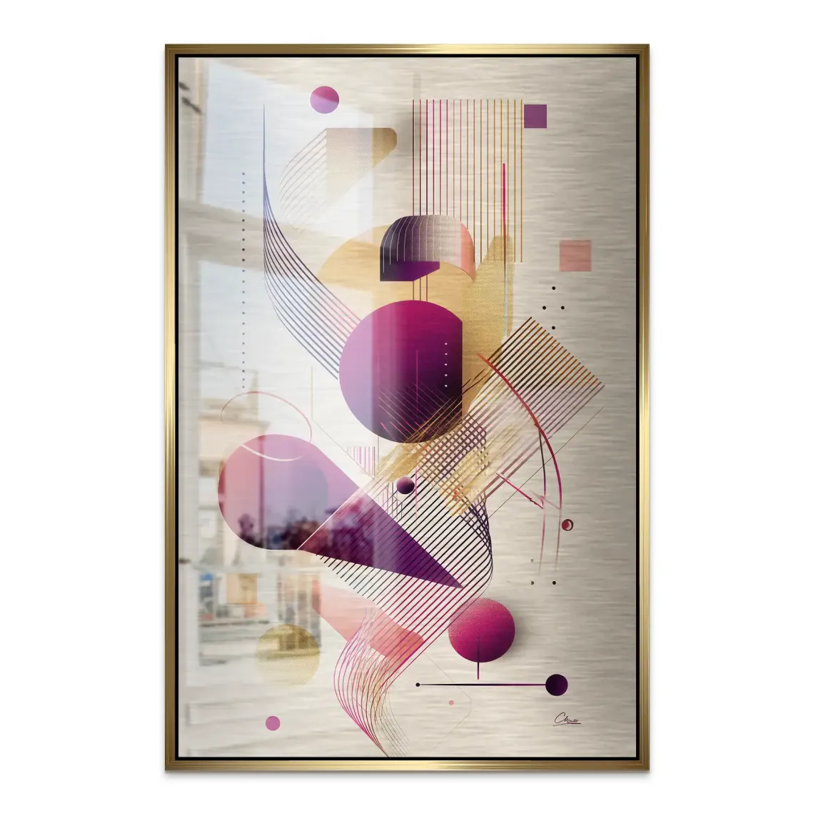 Velour Spectrum Harmony Alu Dibond Bild gebürstet INGALERIE