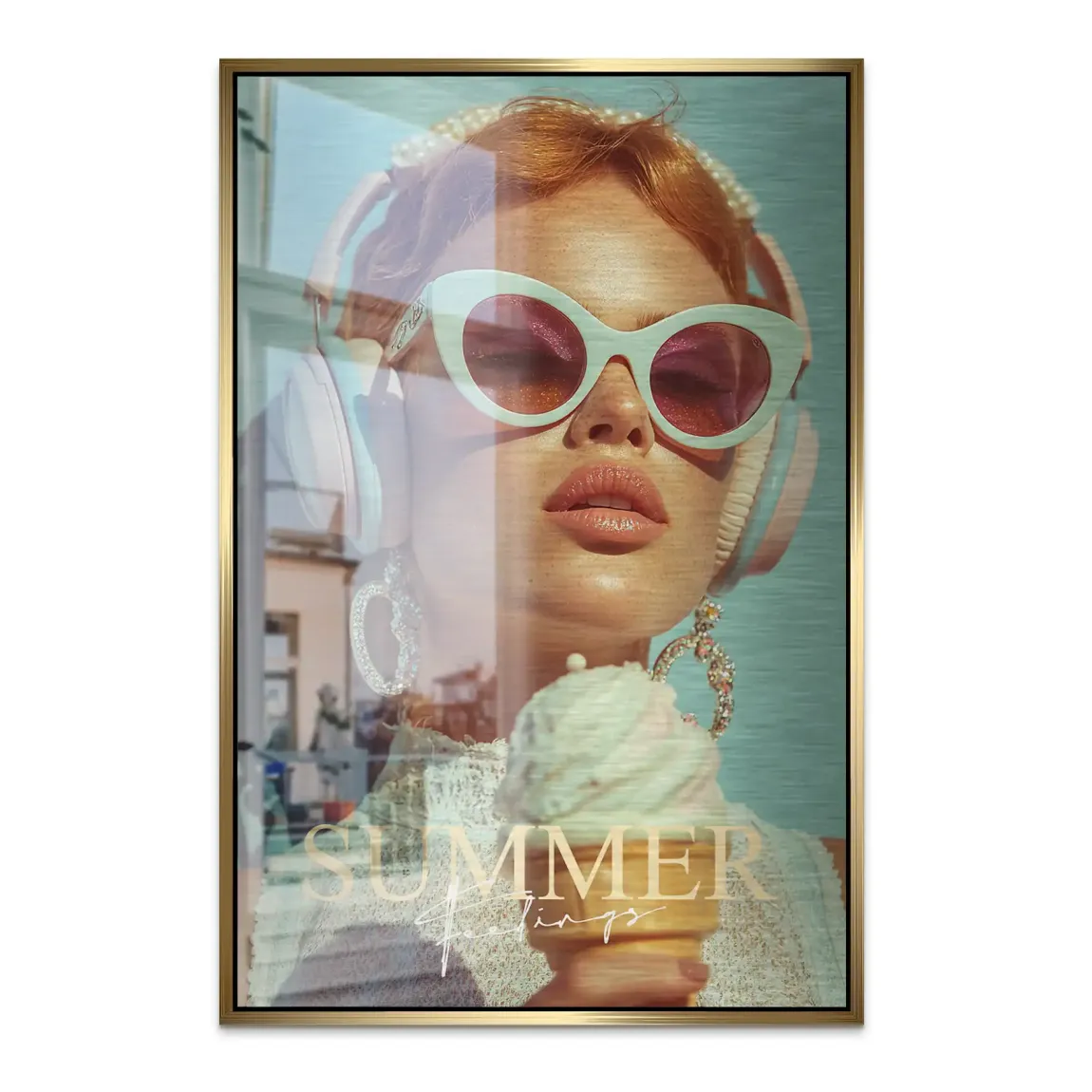 Summerfeeling Alu Dibond Bild gebürstet