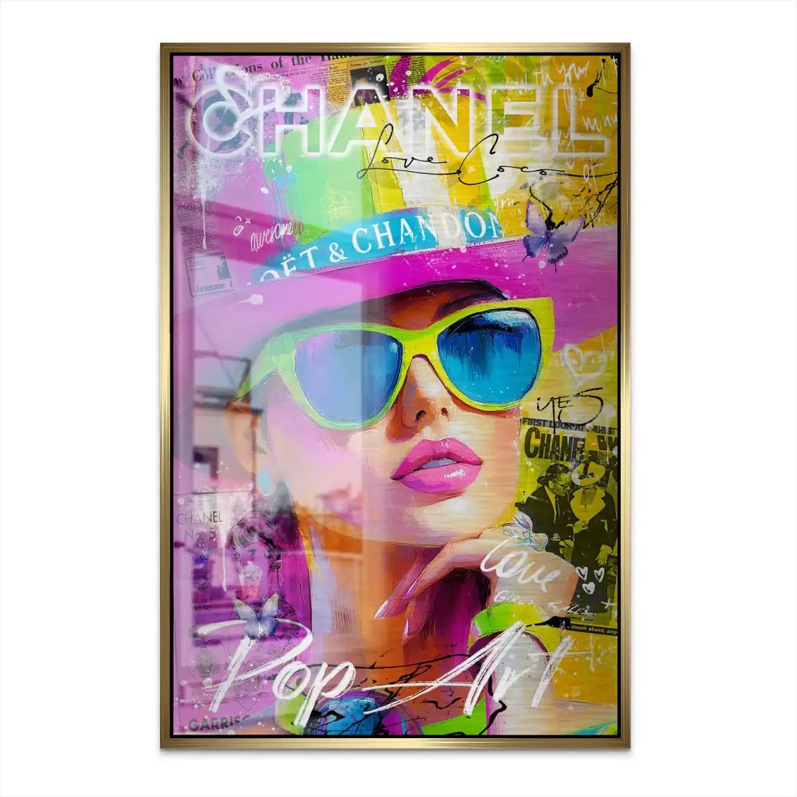 Chanel Pop Art Beauty Nr.4 AluDibond Gebürstet INGALERIE