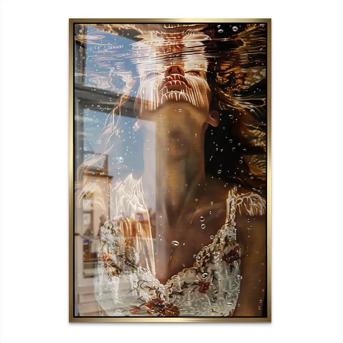 Unter Wasser Beauty Alu Dibond Gebürstet INGALERIE