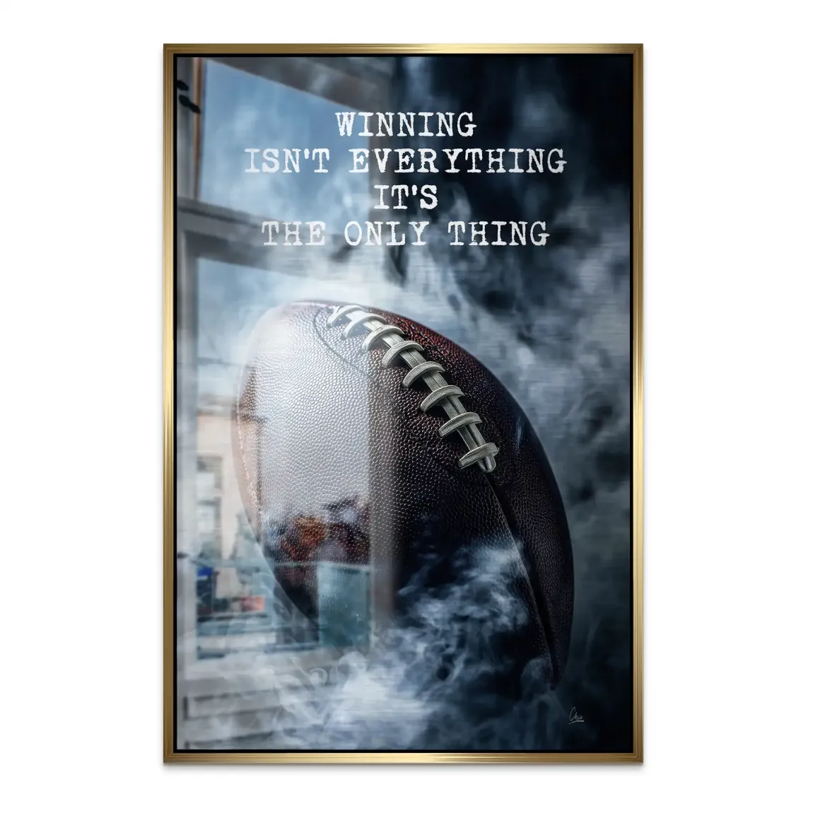 Winning Mindset Alu Dibond Bild gebürstet